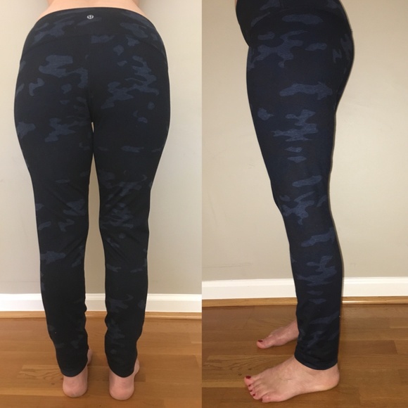 blue camo lululemon leggings